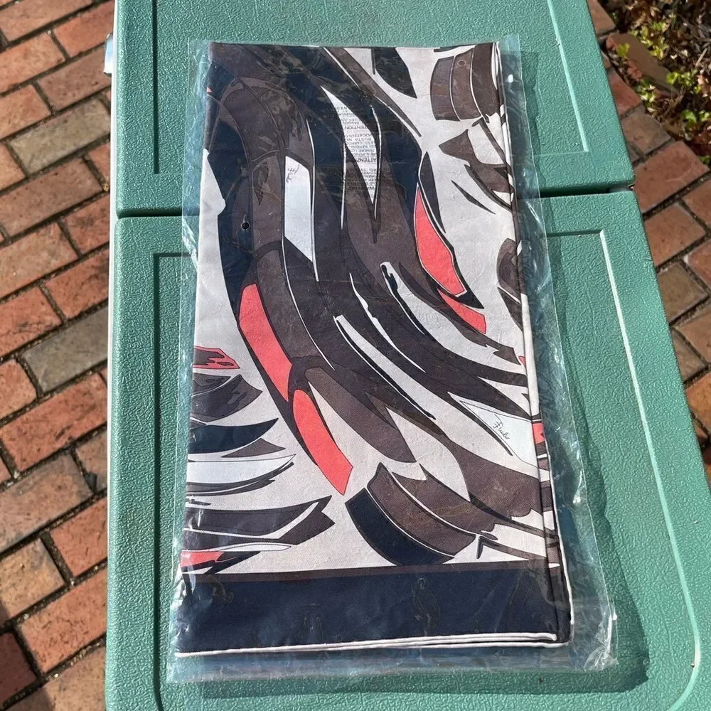 Emilio Pucci 100% Silk Scarf NWT